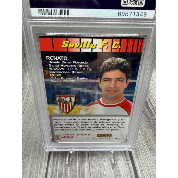 2004 PANINI SPORTS RENATO Florencio MEGA CRACKS #283 PSA Nm 7 Sevilla Fc - Picture 8 of 10